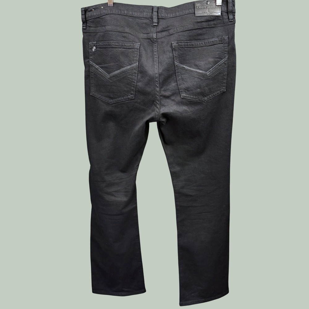 Cody James Black Denim Jeans Mens 40x32 Bootcut Stretch Western Country Classic